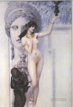Alegoría de la escultura Gustav Klimt Desnudo impresionista Pinturas al óleo
